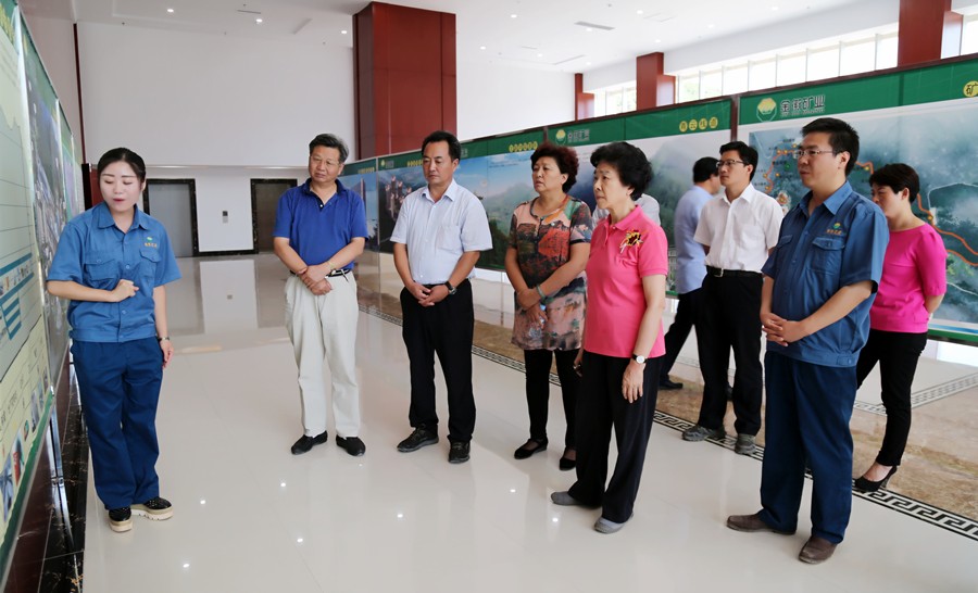 1-2015年8月，全國政協(xié)副主席、中國科學院院士王志珍一行蒞臨金徽股份調研。.jpg